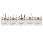 5Pcs Duplex 223p 60pf/140pf 2.1mm Hole Shaft Radio Variable Capacitor
