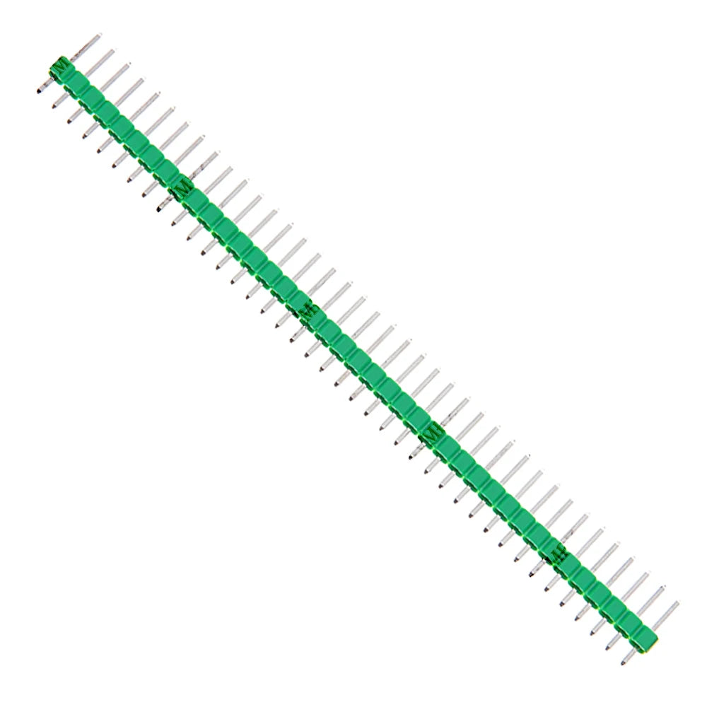 10PCS 1X40Pin 2.54mm Single Row Male Header Connector PCB Pin Strip Breakable Pin Header for Arduino Yellow Red White Black 2.54