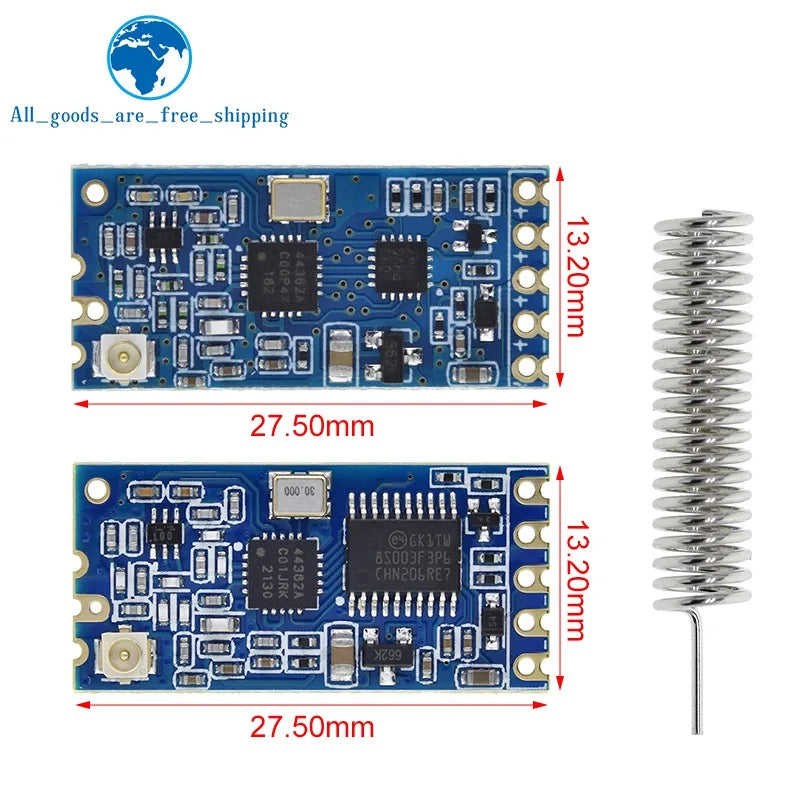 1/3pcs TZT 433Mhz HC-12 SI4463/4438 Wireless Serial Port Module 1000m Replace Bluetooth NEW