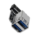 20Pin to Dual USB3.0 Adapter Connverter Desktop Motherboard 19 Pin/20P Header to 2 Ports USB a Female Connector,PH21_N22R
