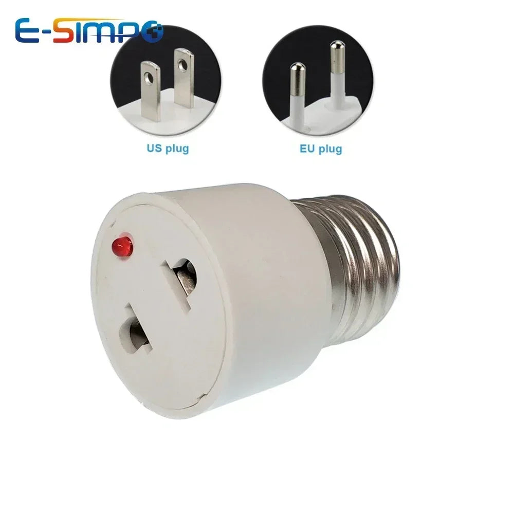 2pcs E27 to E27 3E27 4E27 E12 E17 IR Sense Rotatable AC Outlet Plug LED CFL Lamp Holder Converter Light Socket Bulb Base Adapter
