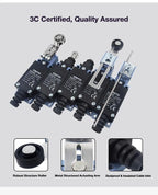 2Pcs CNTD TZ‑8 Series Micro Limit Travel Switch IP65 Waterproof 1NO+1NC 10A 250VAC Industrial Mechanical Position Switch