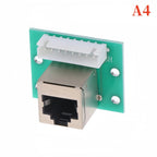 TZW 1Pcs RJ45 Adapter Board To XH2.54 Modular Ethernet Connector Adapter Network Interface + Breakout Board + Pin Header