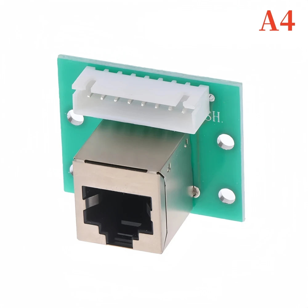 TZW 1Pcs RJ45 Adapter Board To XH2.54 Modular Ethernet Connector Adapter Network Interface + Breakout Board + Pin Header
