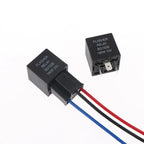 1 Set 12V 24V Car Motorcycle Steering Relay Car Flasher Relay For Turn Signal Lights 3Pin LED Flasher Relay With Socket