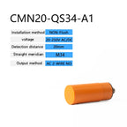 M34 Capacitive Proximity Sensor NPN PNP NO NC 20mm Detection Distance Feed Sensor Without Thread DC10-30V Proximity Switch