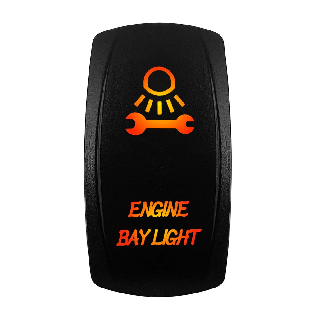 12V-24V Orange Led Rocker Switch Waterproof 20A Amber Light SPST DPDT Toggle Key for Car Boat ATV Camper Motorhome Auto Machine