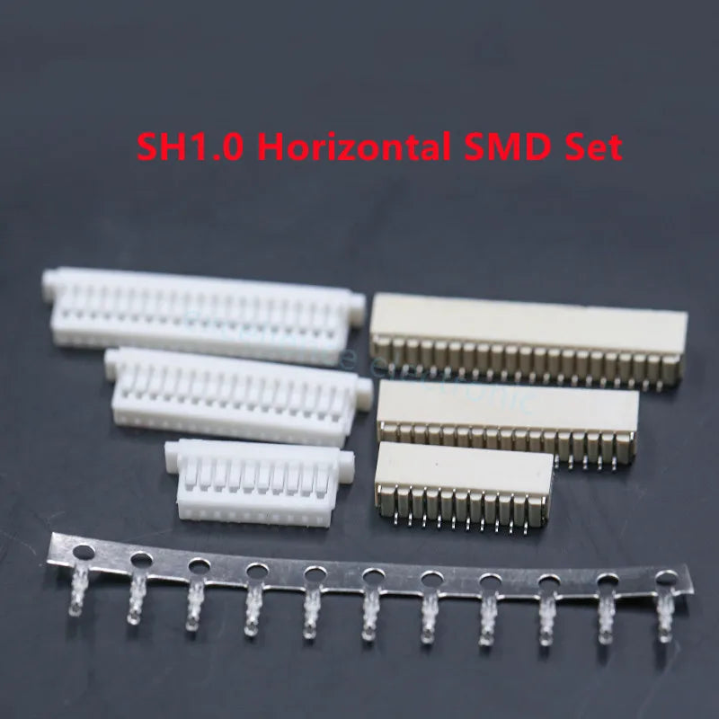 5sets GH1.25 SH1.0 JST1.25 PH2.0 XH2.54 SH/JST/ZH/PH/XH Horizontal / Vertical SMD Pin Header + Housing + Terminal Set 2.54mm