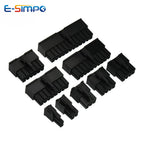 10Sets 4.2mm 5557 Black Automotive Wire Connector Male Shell+Female Terminal 2-24 Pin for PC/Computer Graphics Card PCI-E Power