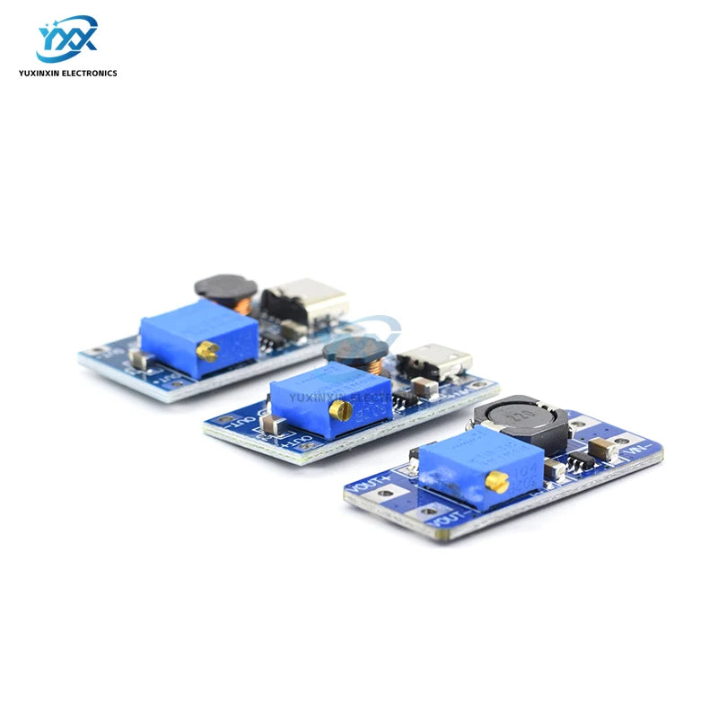 1/3/5/10PCS MT3608 DC-DC Step Up Converter Module Adjustable Boost 2A Max Power Supply Board 2V-24V To 5V 9V 12V 28V Booster