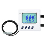 High Accuracy POE RJ45 Ethernet Temperature Humidity Sensor with Large LCD Display SNMP V1/TCP/UDP IP Network Monitoring Support