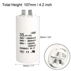 1Pcs CBB60 Run Capacitor 8uF-80uF 450V AC Double Insert 50/60Hz Cylinder White for Air Compressor Water Pump Motor