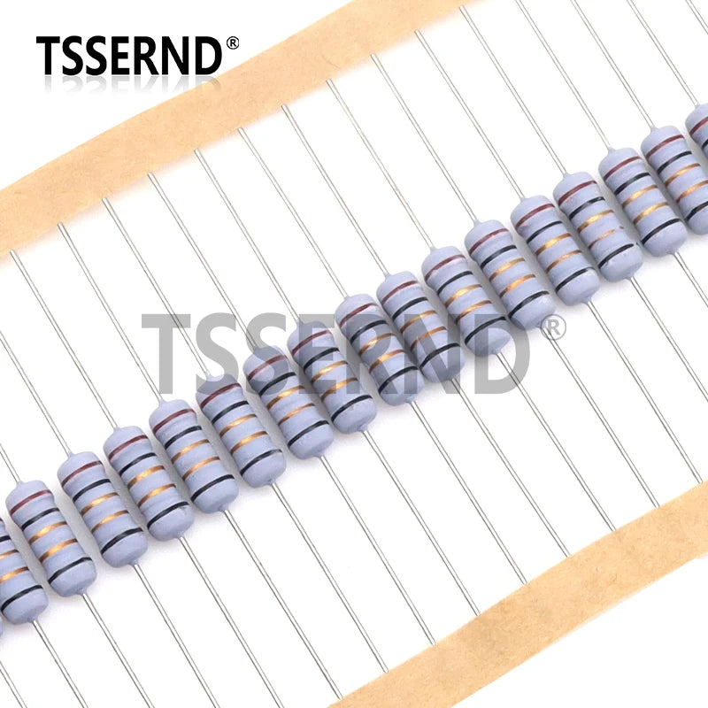 20pcs 1W 5% Wire Wound Resistor Fuse Winding Resistance 0.1R 0.33R 1R 2.2R 3R 4.7R 5.1R 6.8R 10R 22R 68R 100R 200R 510R 0.1 Ohm