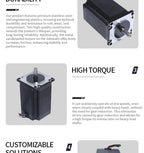 57 Stepper motor set 57BYGH76 torque 2.3N.M length 76MM+TB6600 driver 4.0A for 3D printers