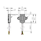 3.3V-5V Non Contact Water Level Sensor Capacitive Liquid Level Sensor Liquid Detection Switch Controller Water Level Detector