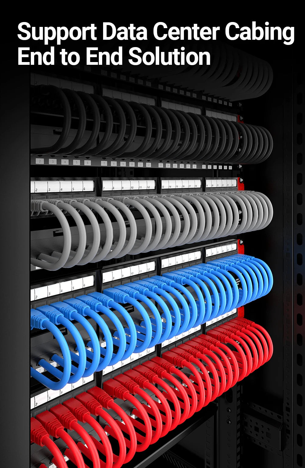 AMPCOM CAT5e RJ45 Connector 8P8C Modular Ethernet Cable RJ 45 Ends Ethernet Cable Crimp Connectors UTP Network Plug