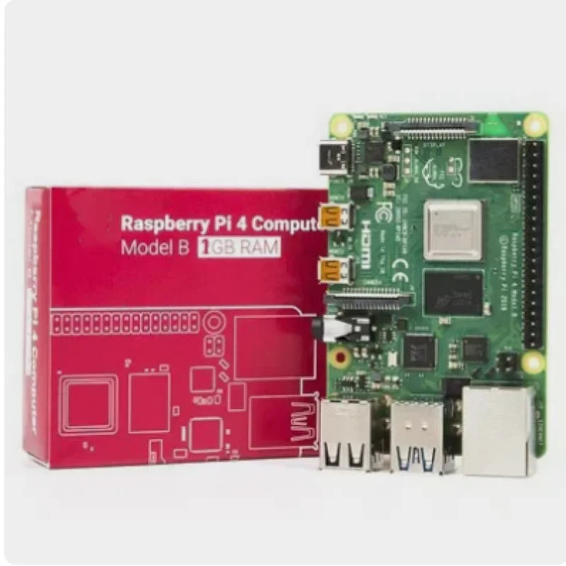 Original Raspberry Pi 4 Model B 1GB/2GB/4GB/8GB RAM 64 bit quad core processor 1.5GHz, supports WiFi Bluetooth 5.0
