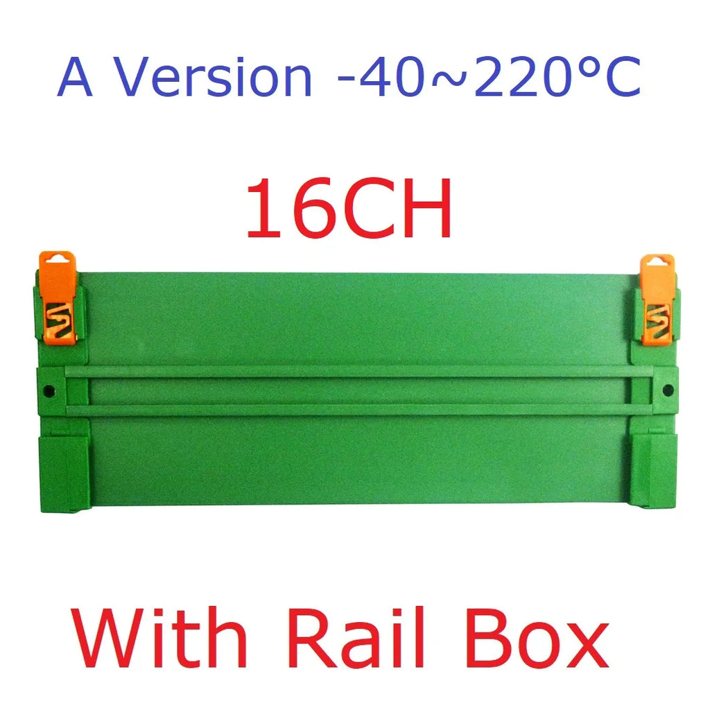 16CH DC 12V 24V Temperature Analog PT100 Resistance RS485 Collector Modbus RTU -40-500 High Temperature Acquisition Board