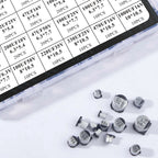 24Values Electrolytic Capacitors Assortment Kit SMD Bypass Low Frequency Aluminum with Storage Box 1uF - 1000uF