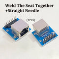 1PCS RJ45 8P8C Female Breakout Board 2.54mm Pin Header Adapter Shielded RJ45 Socket Terminal Test Board For Ethernet Network