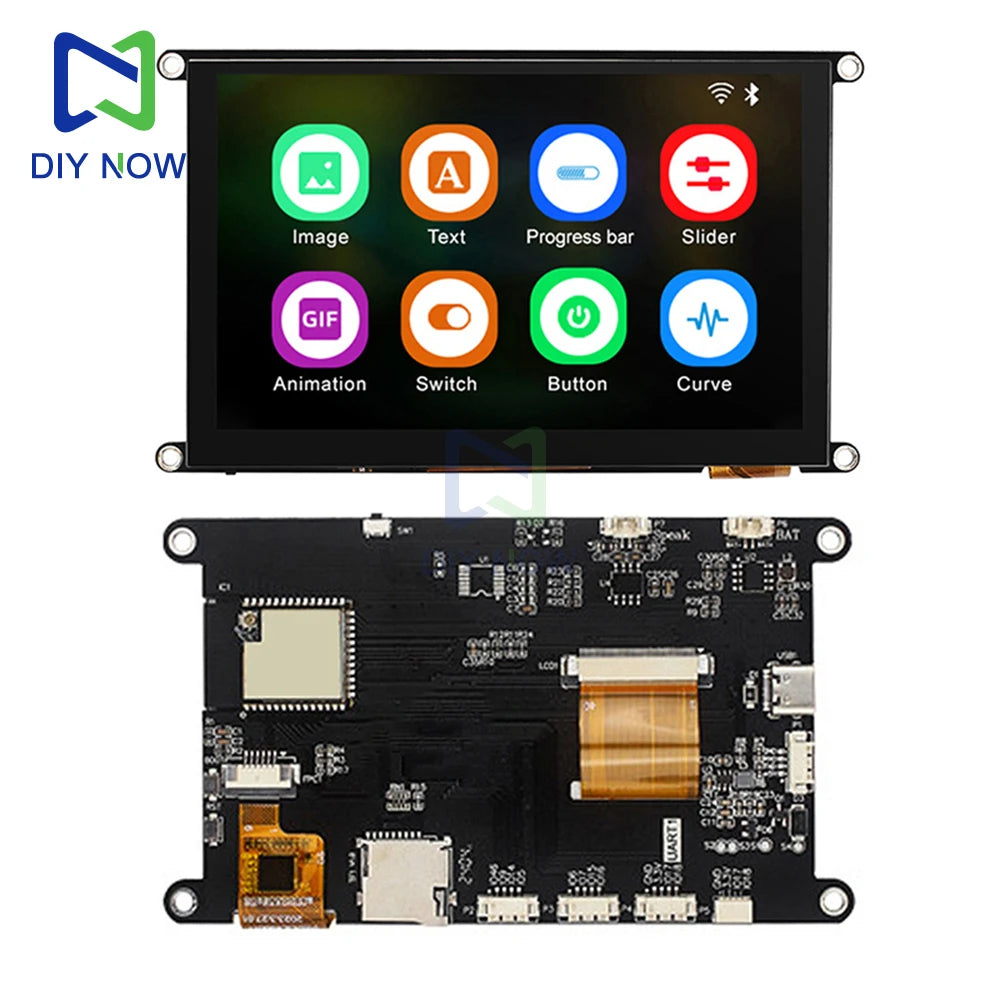 ESP32-S3 N4RE 4.3-inch/5-inch WIFI Bluetooth development board with IPS HD capacitive touch screen LCD display module