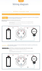 High current metal button 16/22mm high-power waterproof self resetting self-locking steel switch 20A 15A 10A push button