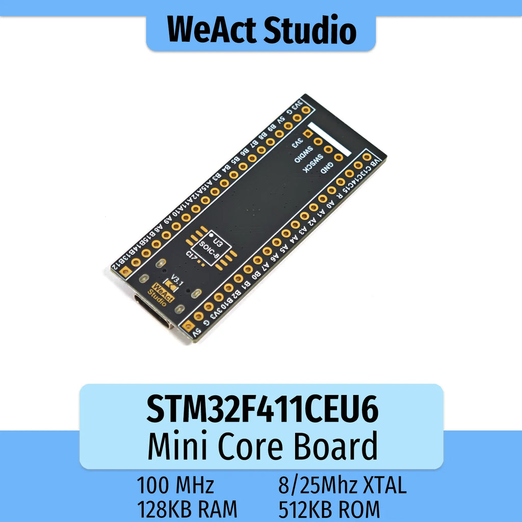 STM32F411CEU6 STM32F411CE STM32F411 STM32F4 Black Pill ARM STM32 Minimum System Development Board Demo Board Core Board