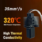 V2 Hotend Assembly For Bambu Lab P1S X1 X1C P1P With Heater Cartridge Thermistor 0.4 Nozzle Bambulab Hot end Extruder Accessorie