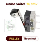 20/100/1000Pcs Micro Limit Switch Momentary Push Button Switch 1A 125V 3Pins SPDT Mouse Switch