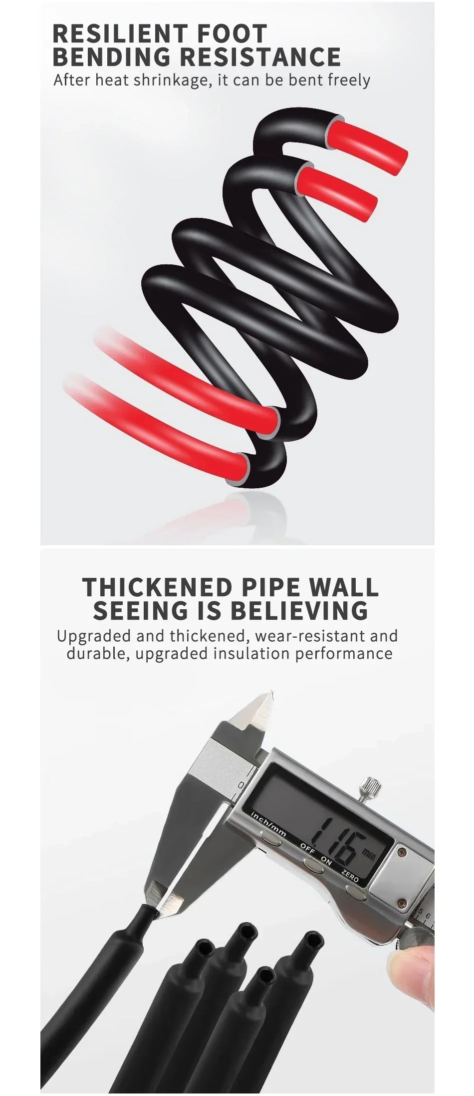 100 Meters/ 10M 3:1 Ratio Adhesive Lined Heat Shrink Tube Thicken With Glue Dual Wall Tubing Diameter 2.4/3.2/4.8/6.4/7.9/9.5mm