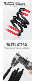 100 Meters/ 10M 3:1 Ratio Adhesive Lined Heat Shrink Tube Thicken With Glue Dual Wall Tubing Diameter 2.4/3.2/4.8/6.4/7.9/9.5mm