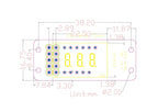MAX7219 0.36 Inch 3 Bits Digital LED Display 7 Segment Module Unwelded 6 Color Available for Arduino STM32 STC AVR ESP32