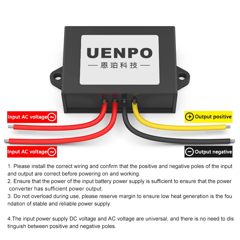 AC12V to DC12V 1A 2A 5A AC to DC Power Module AC36V24V to 12V Monitoring Transformer Waterproof Converter CE RoHS FCC