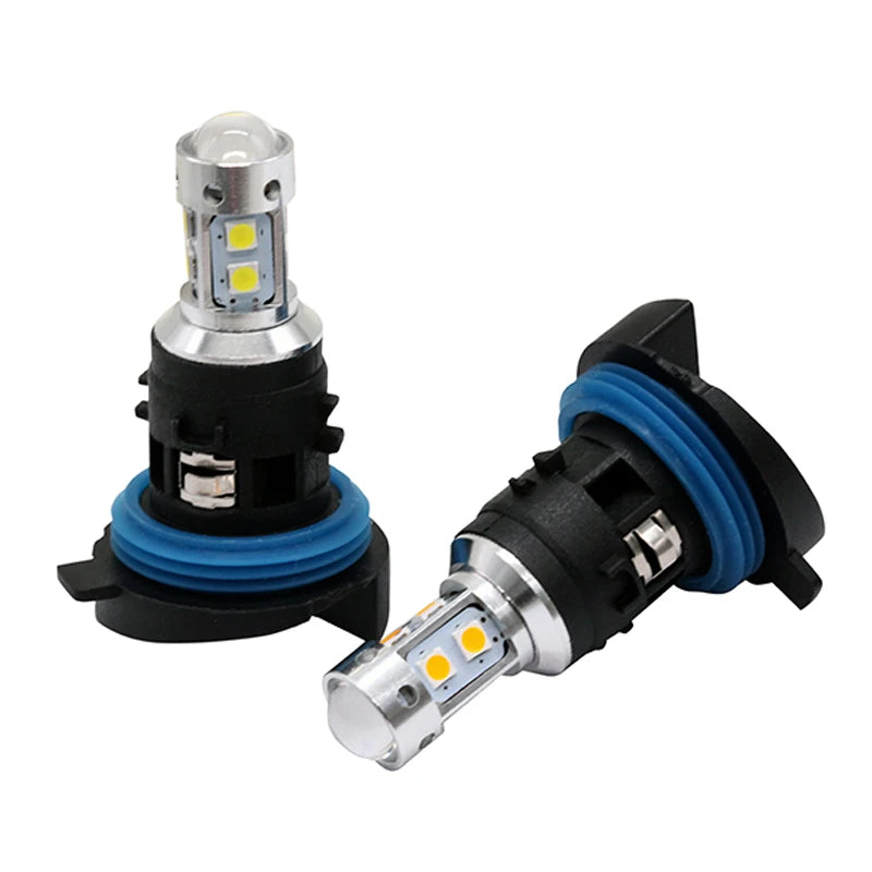 3030 10SMD White/Amber PH24W Canbus DRL for Peugeot 3008 5008 Car LED Daytime Running Light Lamp for Citroen C5 MK2