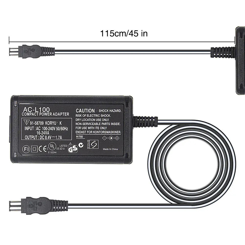 AC-L100C For Sony Camera AC-L10A/B L15 Power Adapter NX100 AX2000 MC2500 HXR-NX3 CCD-TRV228 TRV615 PC104 MVC-FD200 HVR-A1C V1C