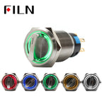 19mm Illuminated Rotary Selector Switch (2/3 Positions) DPDT Latching 12V LED Multi-Color for Industrial/Automotive Applications