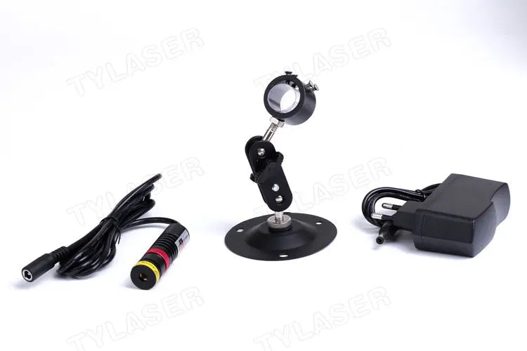 660nm Red Laser Module D18×65mm Square 10×10 Grid Focusable DOE 10mW-150mW for Wood Stone Positioning