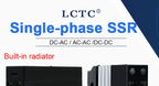 LCTC SSR Solid State Relay Single Phase Din Rail Mounted Slim Relay With Heat Sink 10A 25A 40A 50A 60A 80A Industrial Relay