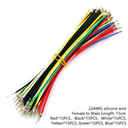 JST XH2.54mm Pitch Extension Cable Male Female Connector 2/3/4/5/6 Pin Housing Adapter with 22AWG Pre-Crimped Soft Silicone Wire