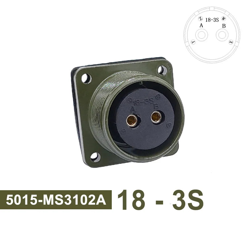 18S-3 18S-10 18S-11 Circular Connector 5015 MIL STD Plug Socket Military Specification Connector MIL-C MS3102A MS3106A MS3108A