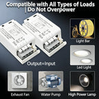 110V 220V 400W Hidden Wooden Touch High-Power 400W Controller for Cabinet, Nightstand, and LED Strip Lights Touch Switch Sensor