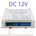 DC12V 24V ESP32 Expansion Board 8CH 10A Relay 8 Opto Isolated Input RS485 WIFI Remote Control PLC Motor LED Timer Switch