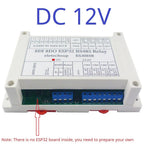 DC12V 24V ESP32 Expansion Board 8CH 10A Relay 8 Opto Isolated Input RS485 WIFI Remote Control PLC Motor LED Timer Switch