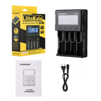 LiitoKala Lii-PD2 Lii-PD4 LCD Lipo Battery Charger For 21700 20700 18650 18350 26650 22650 14500 NiMH Smart Full Automatic Stop