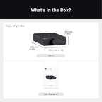 Fosi Audio V3 Stereo Power Amplifier 300W X2 TPA3255 Class D Mini Speaker Amp 2 Channel Audio Amplifier for Passive Bookshelf