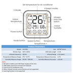 Thermometer Hygrometer With Tuya Temperature Humidity Sensor and AC Remote Backlight Support Work With Yandex Alexa SmartLife