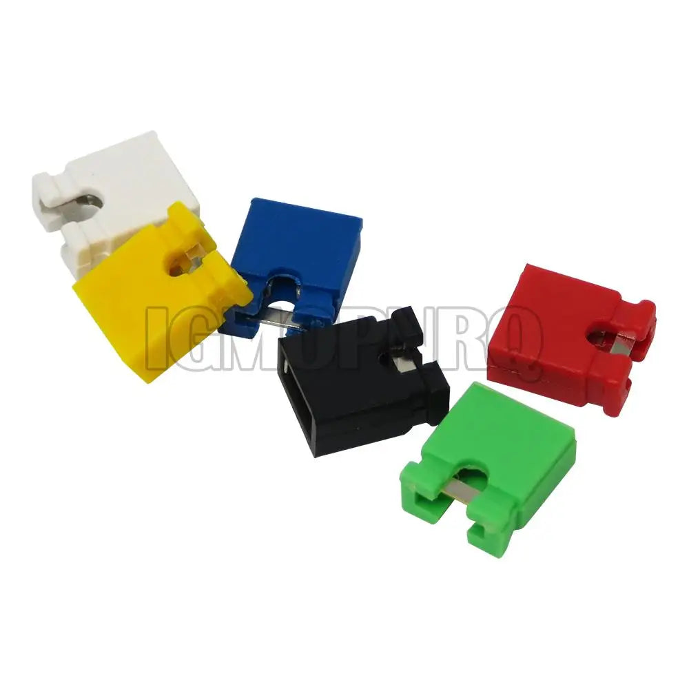 100PCS Pitch 2.4mm Pin Header jumper shorted cap & Headers & Wire Housings Black yellow white green red blue For Arduin new