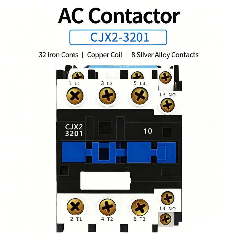 220V AC contactor CJX2-3201 32A contact relay 380V