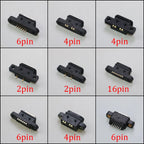 1PC Type-C USB 4 6 16 Pin Female SMD DIP With Screw Hole Waterproof Connector For DIY PCB Design High Current Fast Charging Jack
