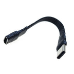 20CM 30CM 10CM 5CM USB 2.0 Type-C Flat Cable Extension FPC Cable USB 2.0 USB-C 90° Up/Down Angled Plug 5CM-1M